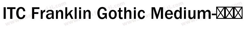 ITC Franklin Gothic Medium字体转换